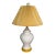 Vintage Yellow Pleated Ginger Jar Table Lamp For Sale
