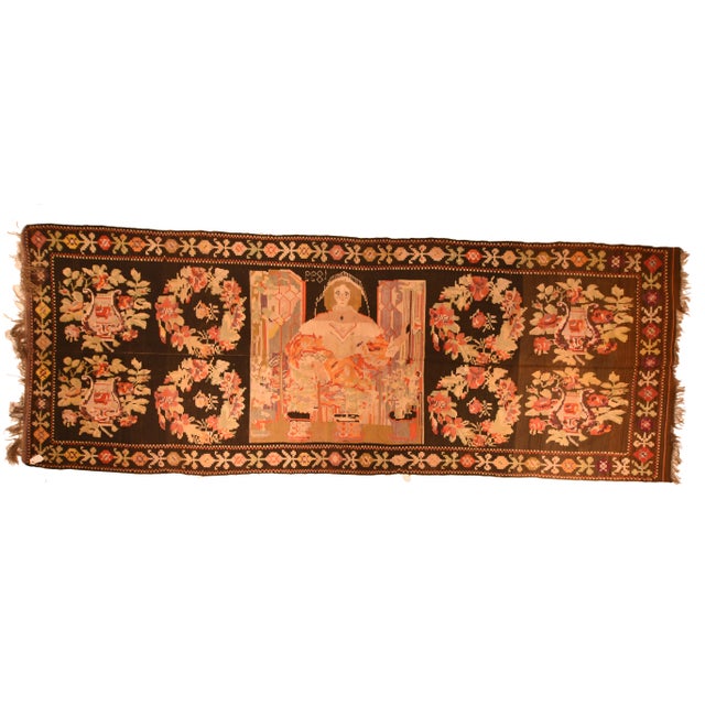 Late 19th Century Antique Bessarabian Kilim Rug For Sale - Image 4 of 4