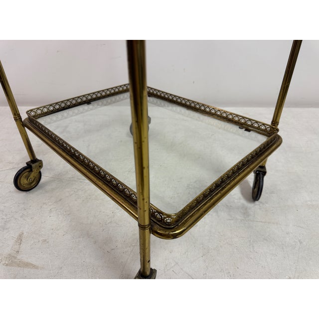French Brass Drinks Trolley, 1960s For Sale - Image 18 of 18