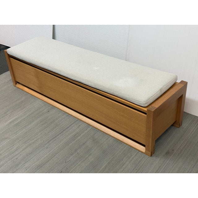 Tan Sean Yoo for Design Within Reach Matera Storage Bench + Cushion, Large For Sale - Image 8 of 12