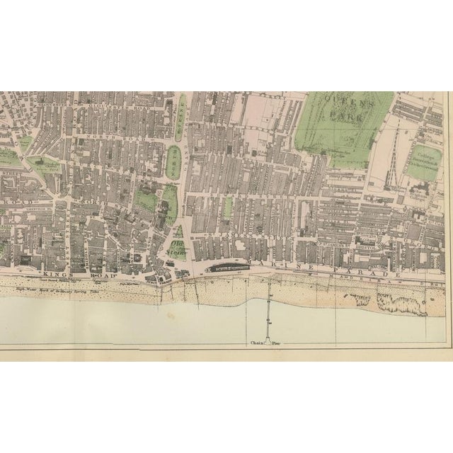 Late 19th Century Decorative Map of Brighton Seafront, 1885 For Sale - Image 5 of 9