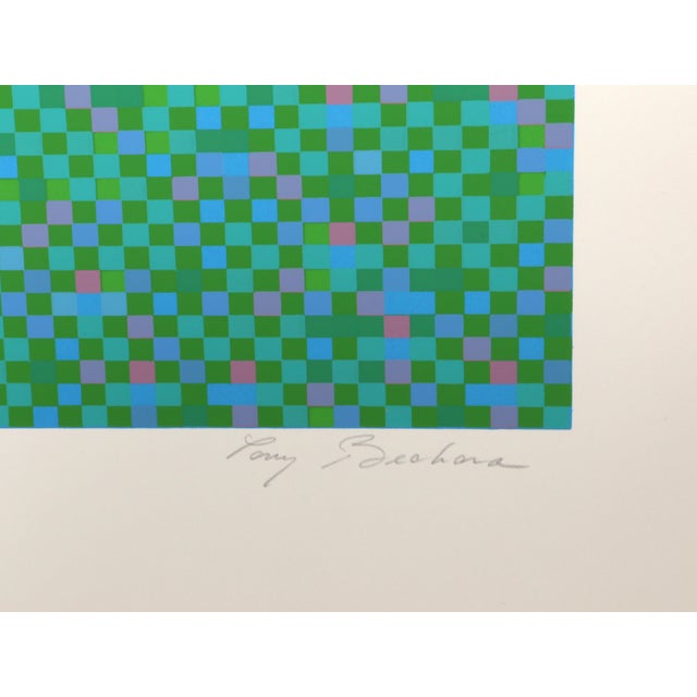 Abstract Orion, Signed Screenprint by Tony Bechara For Sale - Image 3 of 3