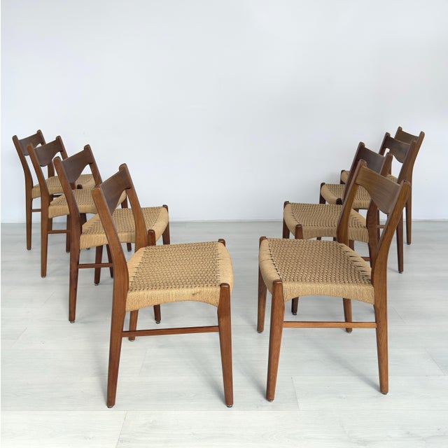 1960s Arne Wahl Iversen Dining Chairs – Set of 8 For Sale - Image 5 of 12