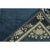 Rug & Kilim Vintage Chinese Deco Style Runner in Deep Blue, Off White, Gold Floral Border For Sale - Image 4 of 6