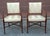 Wood Late 20th Century Pair of Hickory Chair Co Regency Style Mahogany and Upholstered Armchairs For Sale - Image 7 of 11