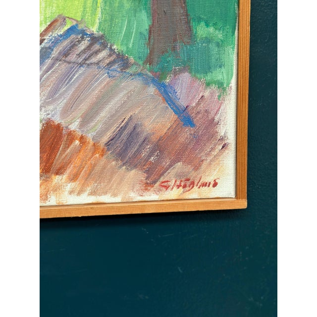 Gustaf Höglund, Spår, 1950s, Oil Painting on Canvas, Framed For Sale - Image 7 of 18