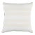 Schumacher Ohara Stripe Indoor/Outdoor 18" Pillow in Ivory For Sale