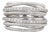 0.30ctw Diamond David Yurman Crossover Ring Sterling Silver Multi-Band Size 9.25 For Sale