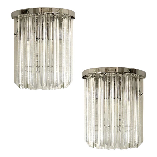 Italian Triedro Belt Wall Sconces by Simoeng, Set of 2 For Sale