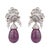 Contemporary Diamond Semi Precious Earring in 18k gold For Sale - Image 3 of 5