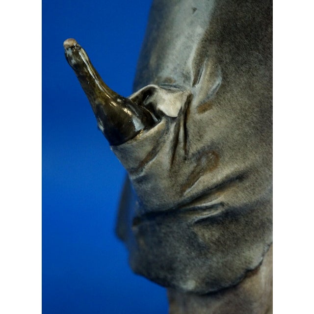 20th Century Porcelain Sculpture of a Couple of Elderly Musicians by Giuseppe Cappè for Capodimonte, Italy For Sale - Image 17 of 18