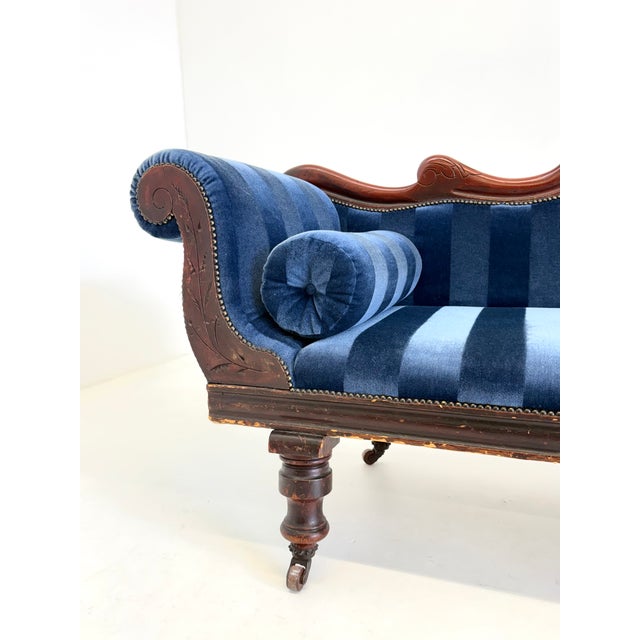 Antique Victorian Chaise Longue For Sale - Image 11 of 17