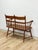 Vintage Maple Spindle Two-Seat Bench Double Crest Turned Legs Farmhouse For Sale In Tampa - Image 6 of 18