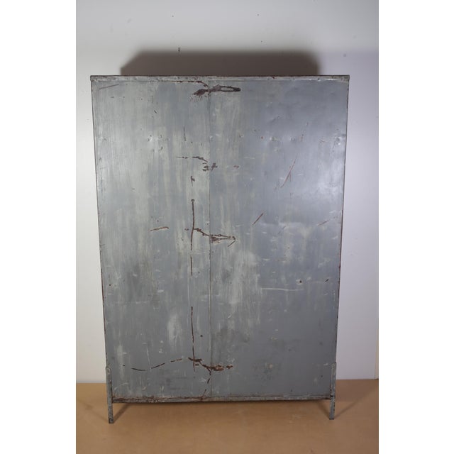 1960s Industrial Four-Door Locker Cabinet, Czechoslovakia, 1960s For Sale - Image 5 of 18