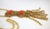 Metal 1950s Goldtone Filigree and Faux Coral Pendant Necklace For Sale - Image 7 of 9