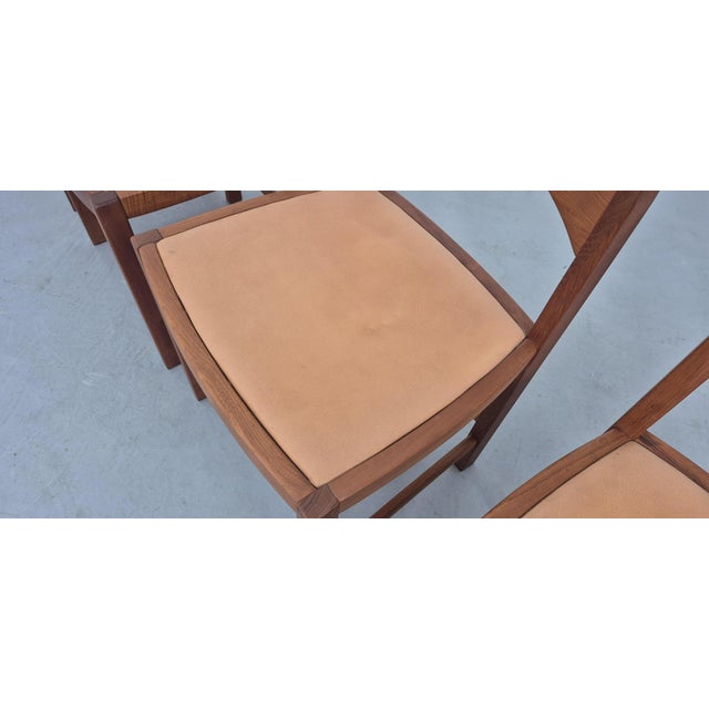 Danish Modern Teak and Leather Dining Chairs by Mikael Laursen, 1970s, Set of 4 For Sale - Image 16 of 18