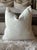 100% Linen Made in Belgium Natural Flax Linen Pillow cover with overlocked seams and hidden zipper closure. Size 25"x25"...
