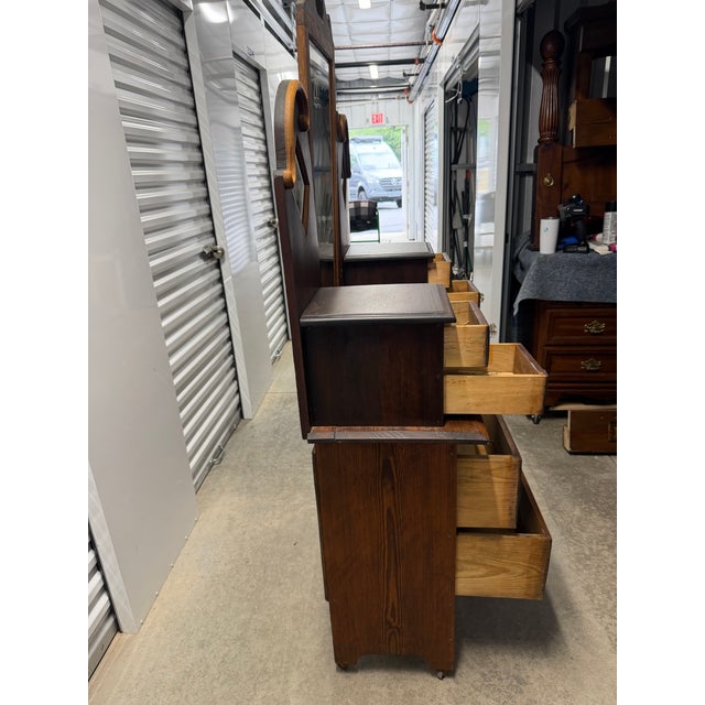 Wood Antique Victorian -Style Dressing Table / Vanity Dresser For Sale - Image 7 of 12