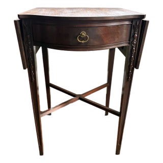 1960s Craftique Drop-Leaf Side Table For Sale