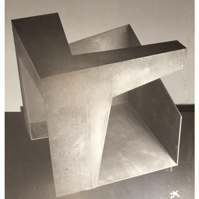 Original poster for the oteiza exhibition - experimental purpose - fundació caixa de pensions, barcelona. 1988 rare -...