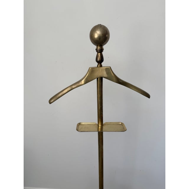 Mid Century Modern Brass Gentlemen’s Valet polished and in good condition please see pics Height 56”