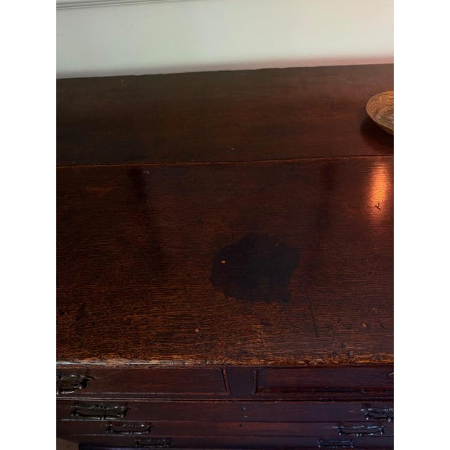 Wood 18th Century Georgian Oak 2-Over-3 Chest of Drawers For Sale - Image 7 of 14