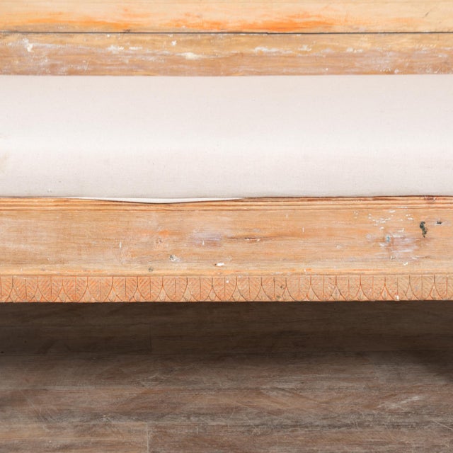 Early 19th Century Swedish Gustavian Pine Bench For Sale - Image 9 of 14