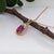 Modern Pretty Red Ruby Pendant W Earth Mined Diamonds in Solid 14k Rose Gold Oval 9x7mm For Sale - Image 3 of 8