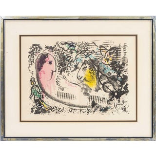 After Marc Chagall "Reverie" Lithograph in Colors For Sale