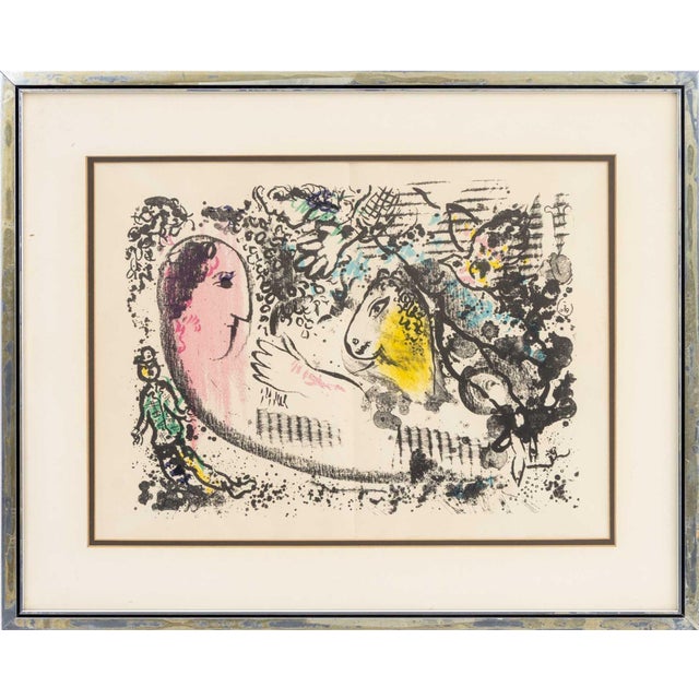 After Marc Chagall "Reverie" Lithograph in Colors For Sale