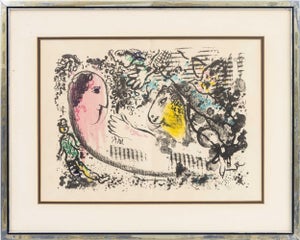 After Marc Chagall "Reverie" Lithograph in Colors