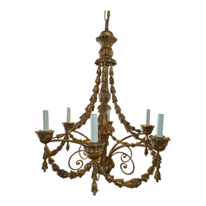 Vintage Italian Gilded Chandelier