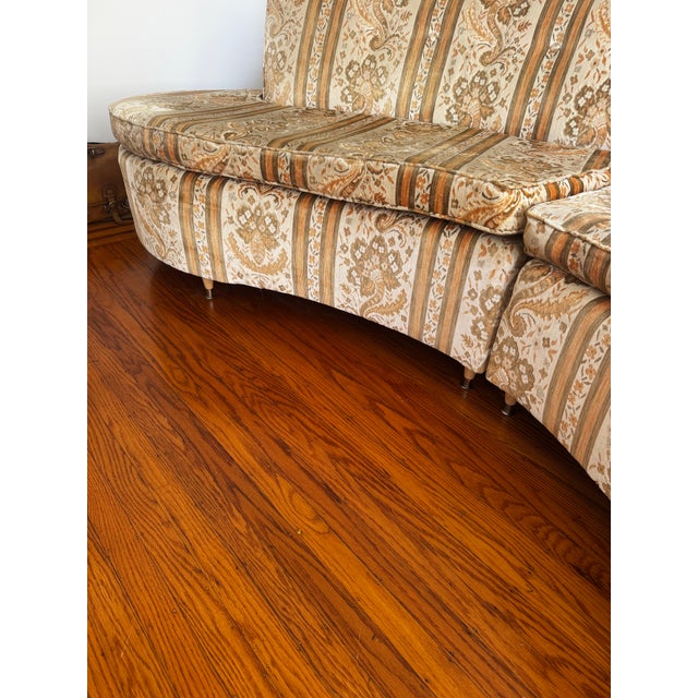 Mid-Century Modern Mid Century Modern Curved Sectional Sofa For Sale - Image 3 of 10