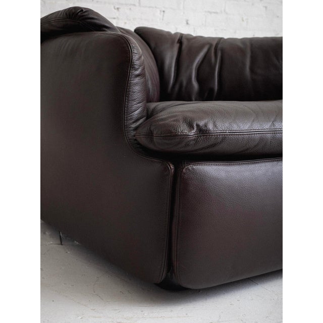 Mid-Century Modern Leather "Confidential" Chair by Alberto Rosselli for Saporiti For Sale - Image 3 of 13