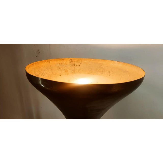 Art Deco Brass Floor Lamp, 1940s For Sale - Image 10 of 18