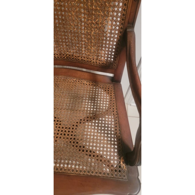 Wood Pair of Antique French Louis XV Style Carved Armchairs For Sale - Image 7 of 18