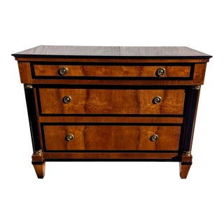 1980s Vintage Raymond Sabota for Century Furniture Neoclassical Biedermeier Style Chest of Drawers For Sale