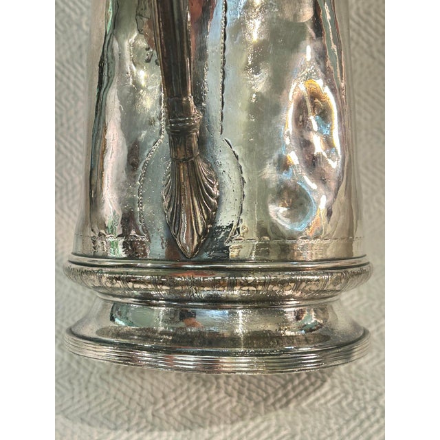 Metal Circa 1880 Reed & Barton Victorian Silverplate Ice Water Pitcher, Patented Design For Sale - Image 7 of 18