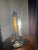 Victorian 1980s Guardian Angel Lithophane Victorian Accent Lamp Featuring a Translucent Porcelain Panel Illuminated From Behind For Sale - Image 3 of 11