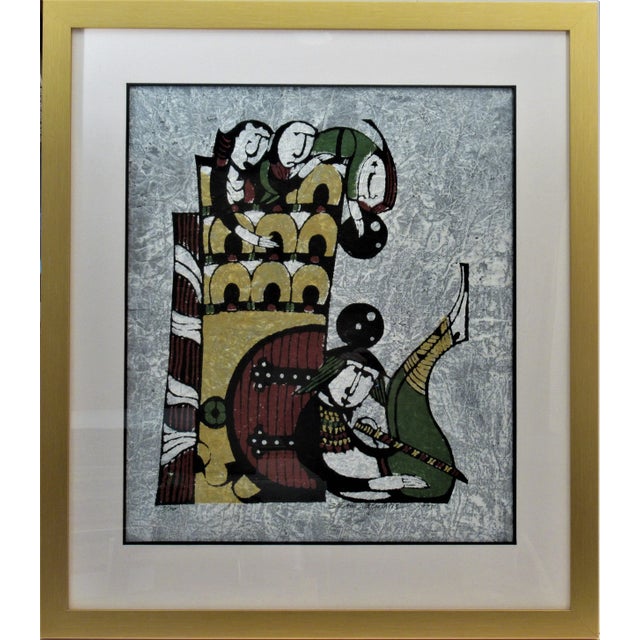 Paper Sadao Watanabe, Three Men Defending a Fort, 1972 For Sale - Image 7 of 7