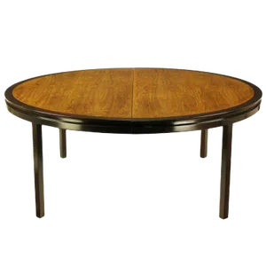 Edward Wormley Custom Mahogany and Natural Rosewood Oval Dining Table