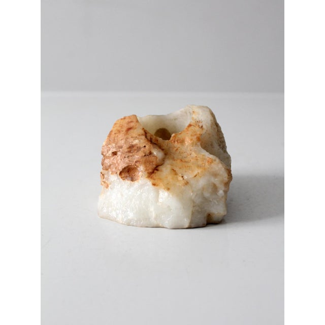 Vintage Onyx Stone Candle Holder For Sale - Image 6 of 10
