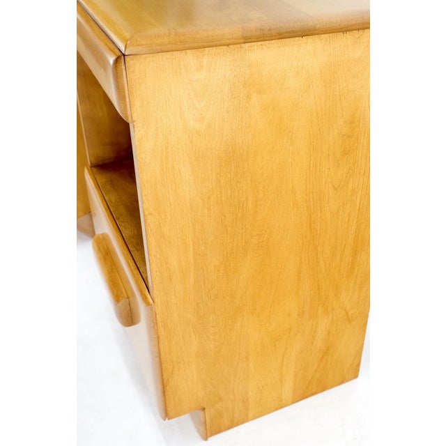 Russel Wright Conant Ball Pair Mid Century Modern Blond Birch Night Stands MINT! For Sale - Image 17 of 17