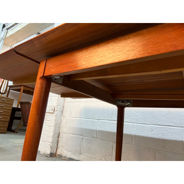 Mid 20th Century Skovmand & Andersen for Moreddi Teak Draw-Leaf Dining Table For Sale - Image 11 of 16