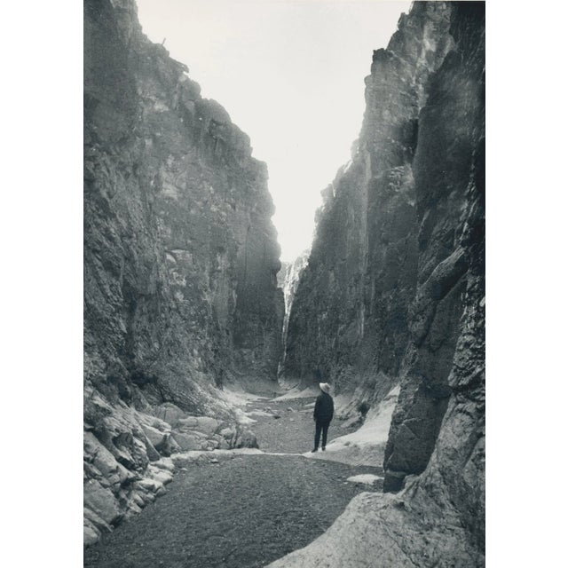 1960s Cowboy, Canyon, 1960s, Black and White Photograph For Sale - Image 5 of 5