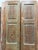 Wood Antique Hand-Carved Double Wooden Doors – Distressed Green Rustic Barn Doors 80x30 For Sale - Image 7 of 8