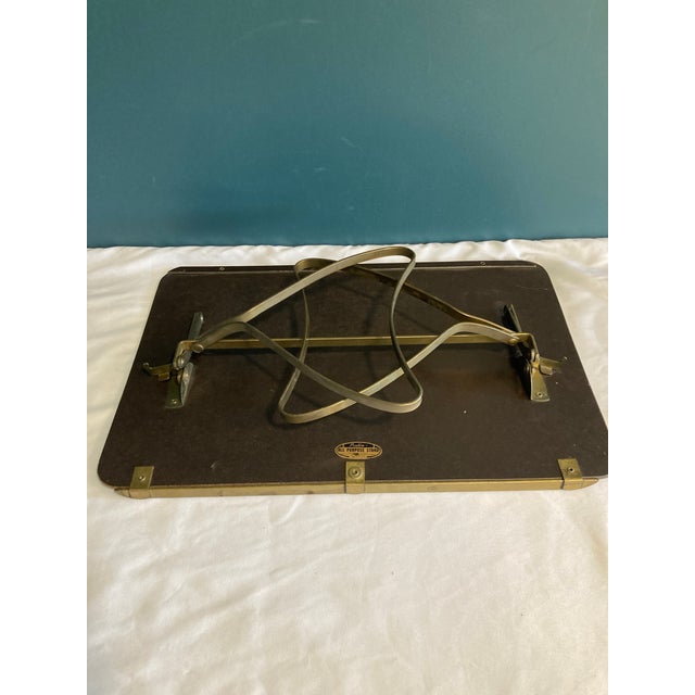 Vintage Adjustable Brass Lap Desk or Reading Stand by Ponten Replogle – Chicago For Sale - Image 9 of 9