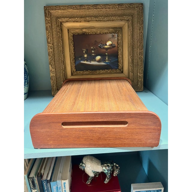 Mid 20th Century Vintage Danish Modern Teak Desktop Organizer For Sale - Image 5 of 9