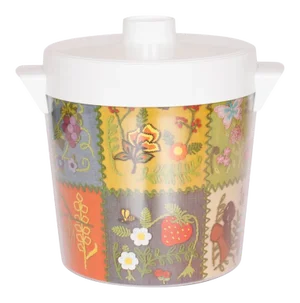 Mid Century Floral Ice Bucket