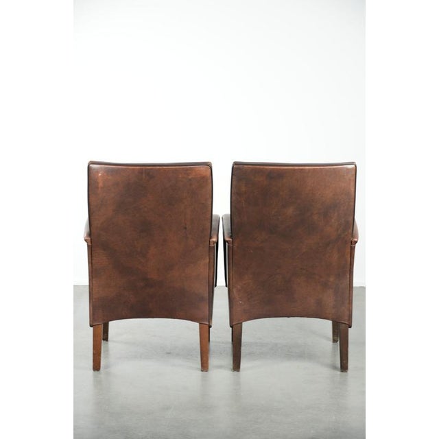 Dining Armchairs in Cow Leather, Set of 6 For Sale - Image 4 of 15